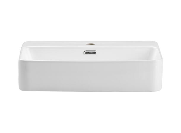 Toppmontert Servant TRUST 2 WHITE 55x12x38 cm - Hvit