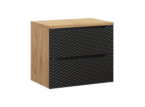 Underskap m/benkeplate OCEAN BLACK 70 70x46x57 - 2 Skuffer
