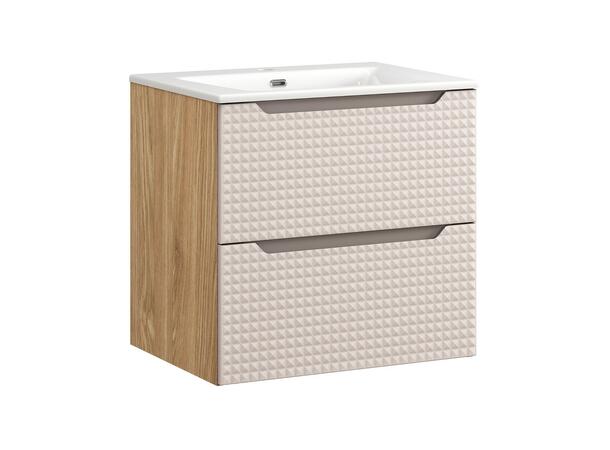Underskap med servant LUXOR BEIGE  60 60x46x57  2 Skuffer