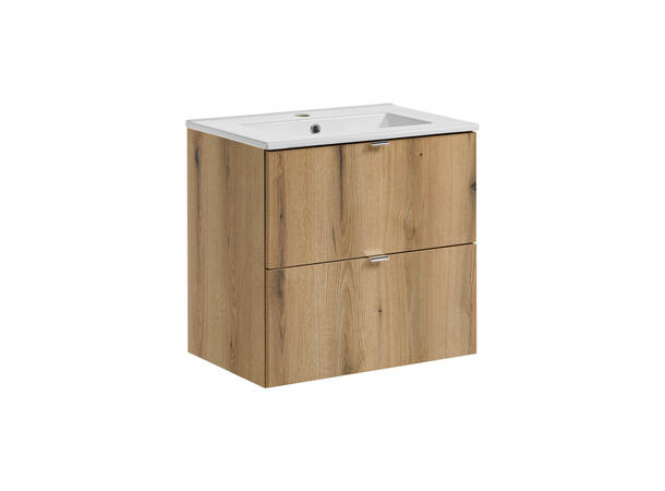 Underskap med servant NOVA OAK 60 cm 60x39x57- 2 Skuffer