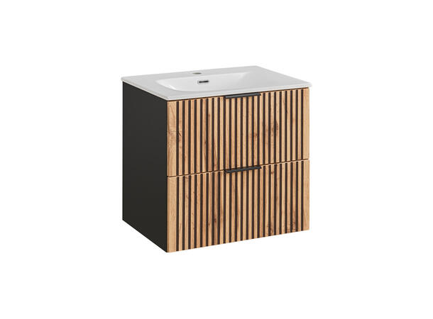 Underskap med servant XILO BLACK 60 60x46x57 - 2 Skuffer