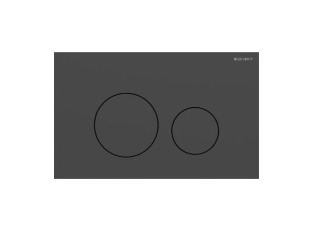 Geberit Sigma 40 Round betjeningsplate, svart matt
