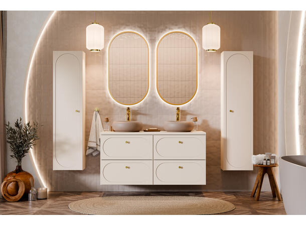 Høyskap  DONNA SAND H = 140 cm  m/1 dør
