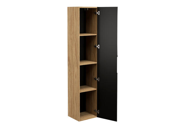 Høyskap  LUXOR BLACK H = 170 cm  m/1 dør