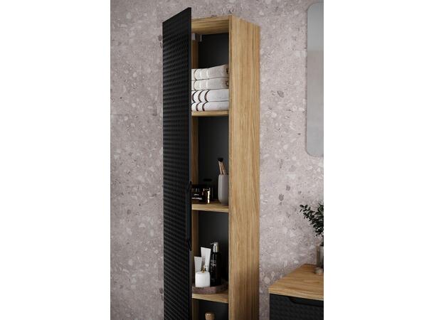 Høyskap  LUXOR BLACK H = 170 cm  m/1 dør