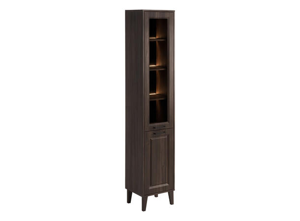 Høyskap  Mørkdal -  Ristretto Eik H = 205  cm m/2 dør