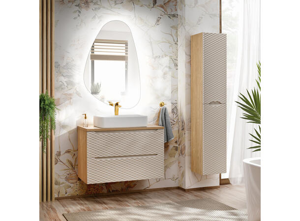 Høyskap  OCEAN  BEIGE H = 170 cm  m/2 dør