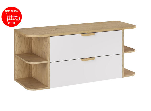 Møbelpakke Aster White  120 120x46x50  - Eik/Hvit  matt