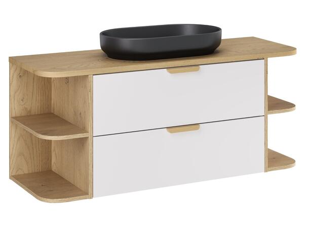 Møbelpakke Aster White  120 120x46x50  - Eik/Hvit  matt