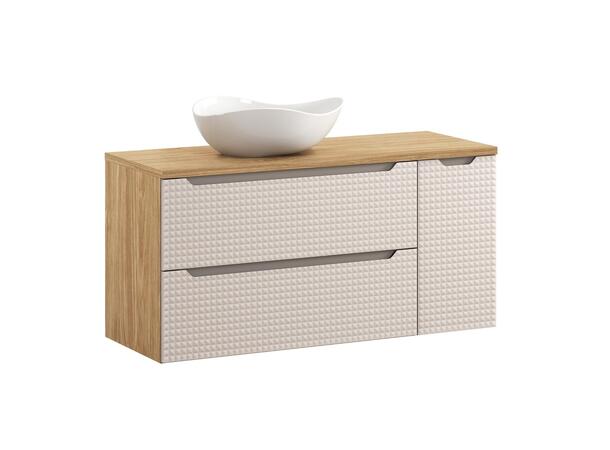 Møbelpakke LUXOR BEIGE 120 120x46x57 2 Skuffer/1 dør