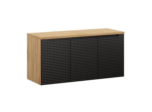 Møbelpakke LUXOR BLACK 120 120x46x57 m/3 dør