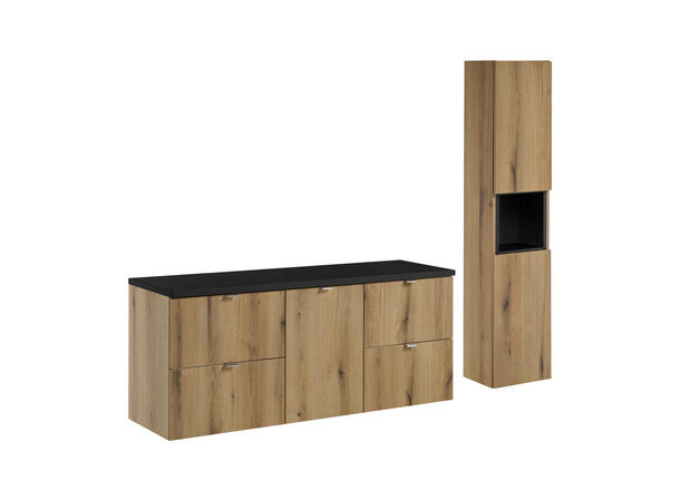 Møbelpakke NOVA OAK 140 140x39x57 - 4 Skuffer