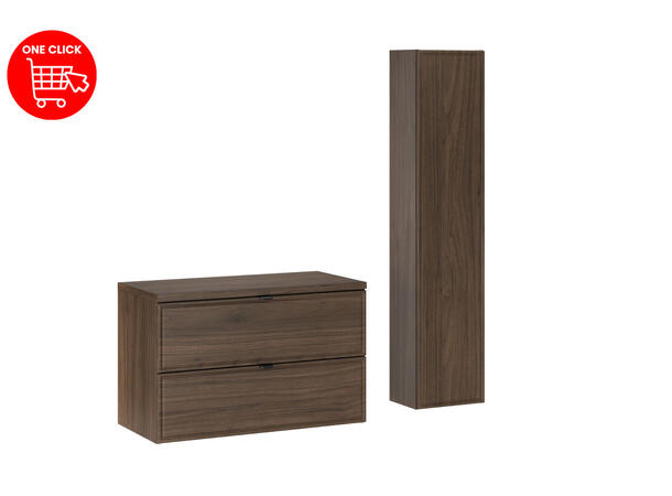 Møbelpakke TERRA VILLA 80 80x46x45 -  2  Skuffer- Valnøtt