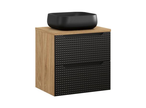 Møbelpakke  LUXOR  BLACK 60 60x46x57 - 2 Skuffer
