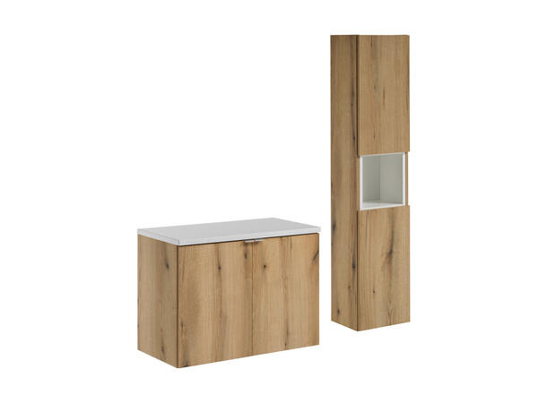 Møbelpakke  NOVA OAK 80 cm 80x39x57- m/2 dør