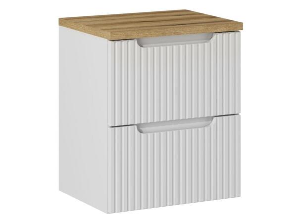 Møbelpakke  NOVA WHITE 50 cm 50x39x57- 2 Skuffer