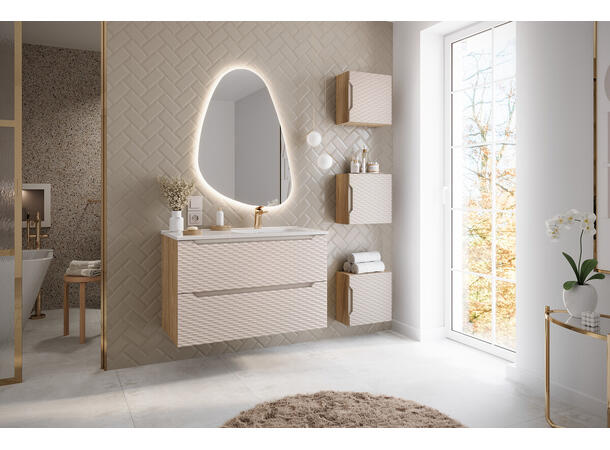 Møbelservant GO 2 120 V DP 121x17x46  cm - Hvit