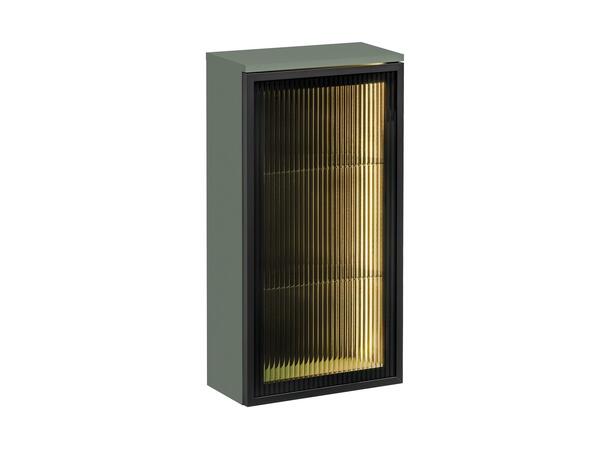 Overskap  m/LED-belysning 40x13x78  m/1 dør- Sivgrønn