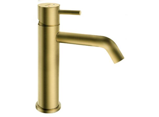 Servantbatteri  Ciriculus 1-greps -Børstet gull - Med bunnventil