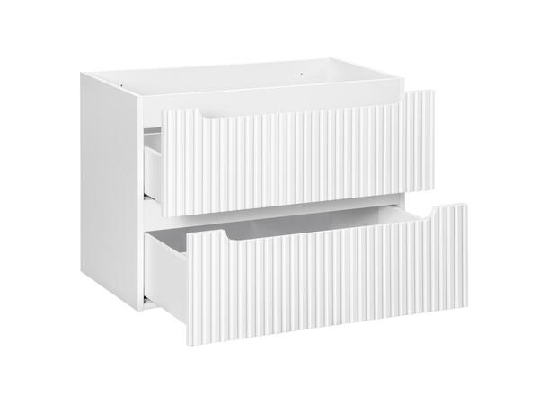 Servantskap NOVA WHITE 80 cm 80x39x57 - 2 Skuffer