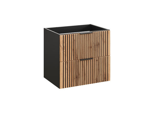 Servantskap XILO BLACK  60 60x46x57 -  2 Skuffer