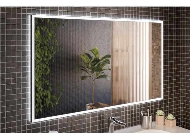 Speil LED ALICE 120 - Grafitt matt 120x,68x3   med ramme