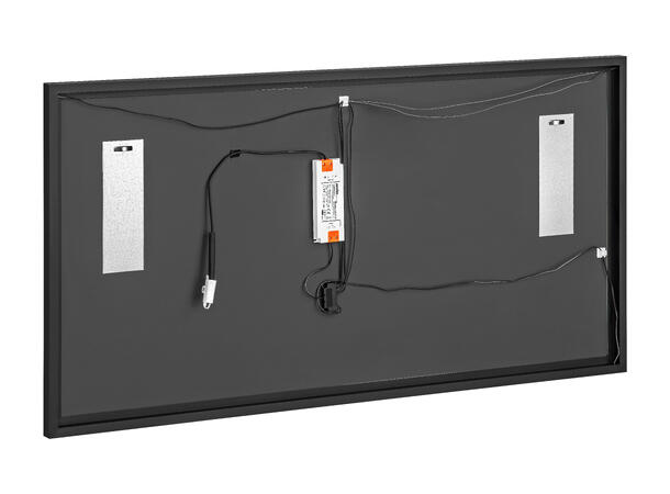 Speil LED ALICE 120 - Grafitt matt 120x,68x3   med ramme