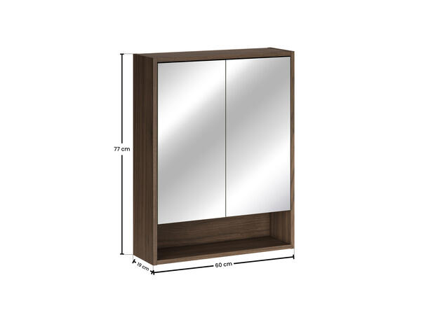 Speilskap VILLA  60 60x77x19  m/2 dører