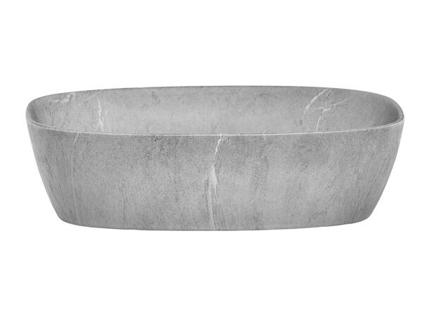 Toppmontert Servant ANNA STONE 50 50x13x38 cm - Stein matt