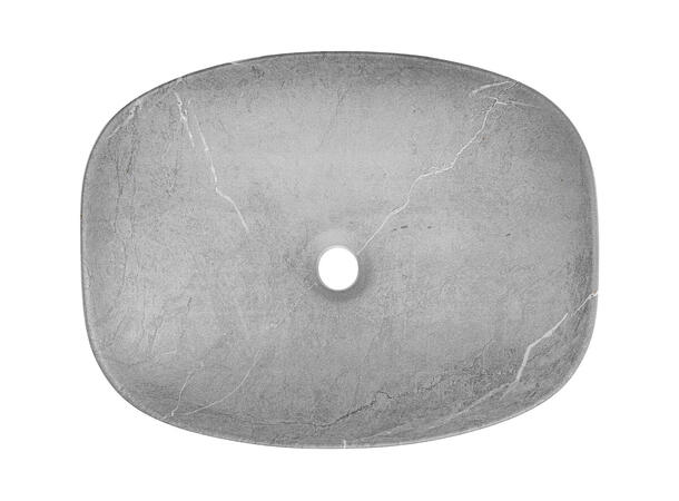 Toppmontert Servant ANNA STONE 50 50x13x38 cm - Stein matt