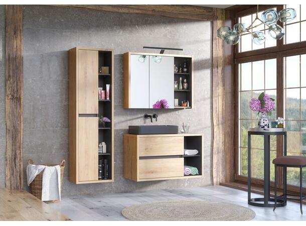 Toppmontert Servant  SLIM 40 BLACK 37x13x37 cm - Svart  matt