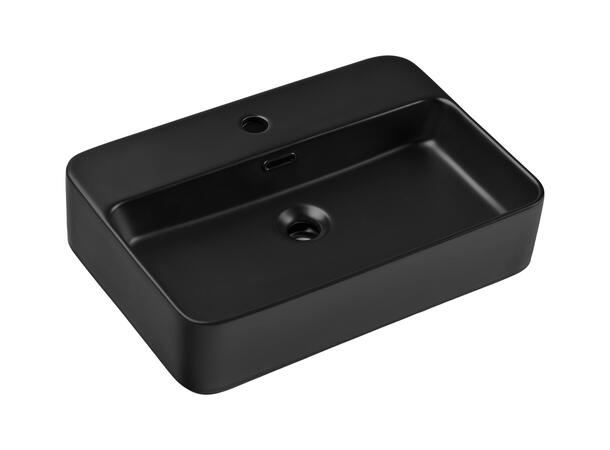Toppmontert Servant  TRUST 2 BLACK 55x12x38 cm - Svart matt
