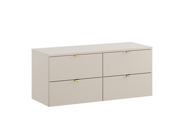 Underskap m/benkeplate DALIA CASHMER 120 120x46x50 - 4 Skuffer