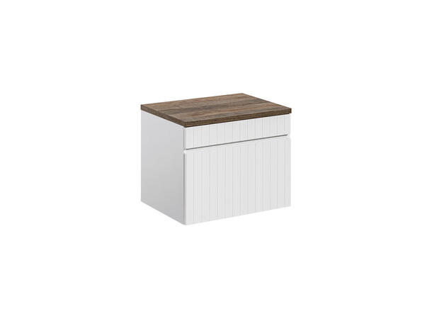 Underskap m/benkeplate ICONIC WHITE 80 80x46x45- 1 Skuff