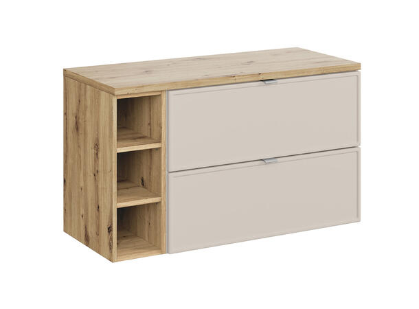 Underskap m/benkeplate  BELLA CASHMERE 100x46x57 - 2 Skuffer