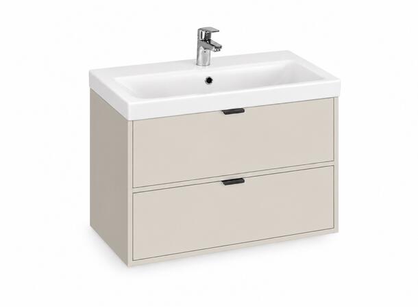 Underskap med servant FRI FORM LIVA 80x45x65 - 2 Skuffe - Kasjmir
