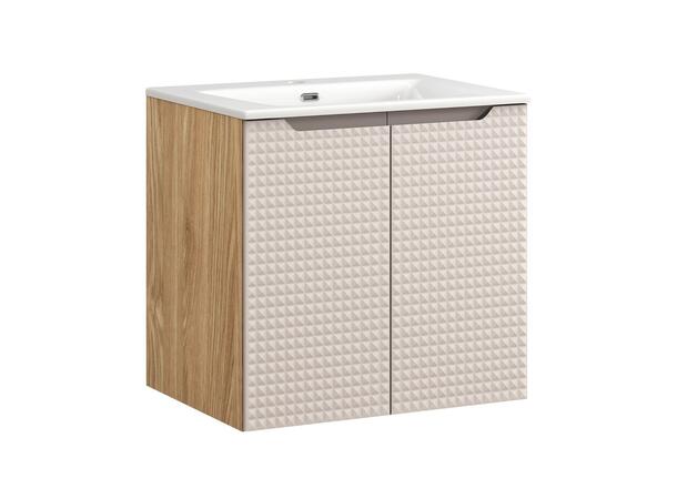 Underskap med servant LUXOR BEIGE  60 60x46x57  m/2 dør