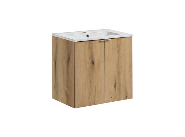 Underskap med servant NOVA OAK 60 cm 60x39x57 m/2 dør