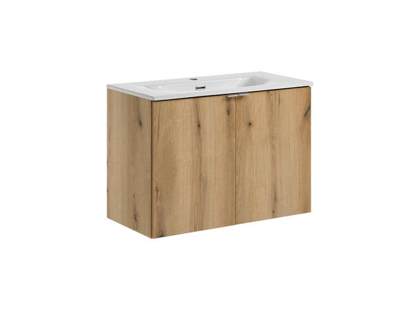 Underskap med servant NOVA OAK 80 cm 80x39x57 m/2 dør