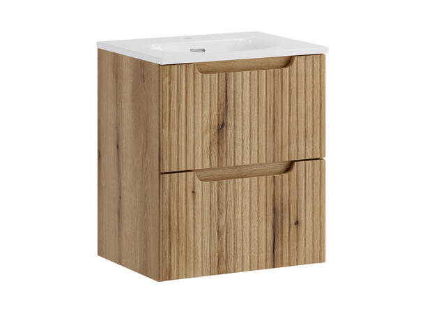 Underskap med servant Nova Eik 50 50x39x57 - 2 Skuffer