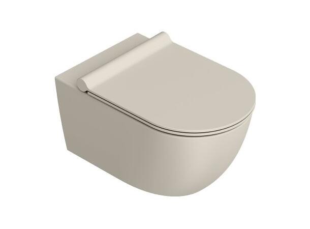 Vegghengt toalett Catalano 55x35 - Newflush Sabbia Satinato