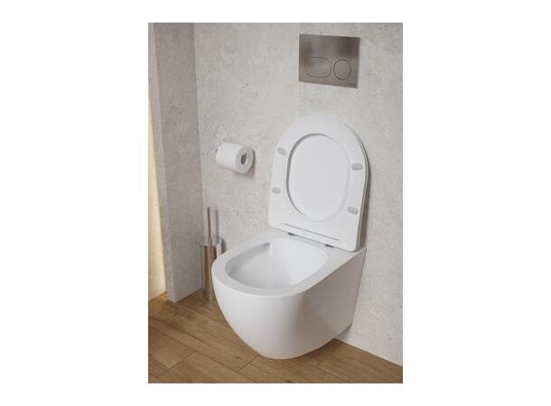 Vegghengt toalettpakke  OvalLine 49x36 - Vortex flush - Kompakt