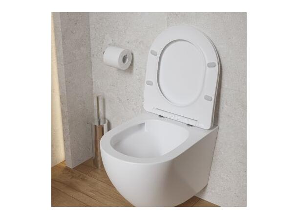 Vegghengt toalettpakke  OvalLine 49x36 - Vortex flush - Kompakt