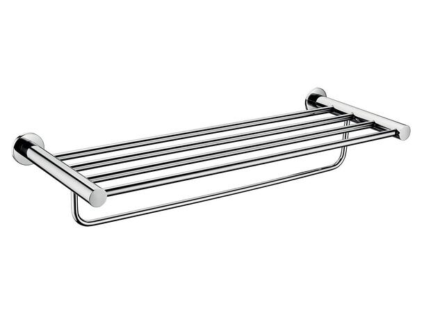 Dobbel håndklehylle SMILE 600 mm – Krom