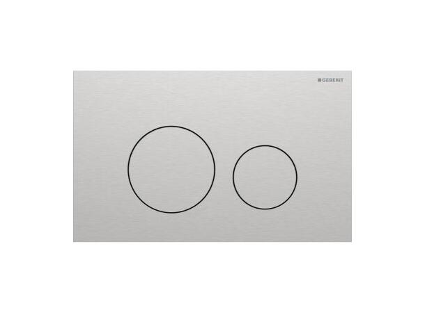 Geberit Sigma 40 Round betjeningsplate, børstet stål