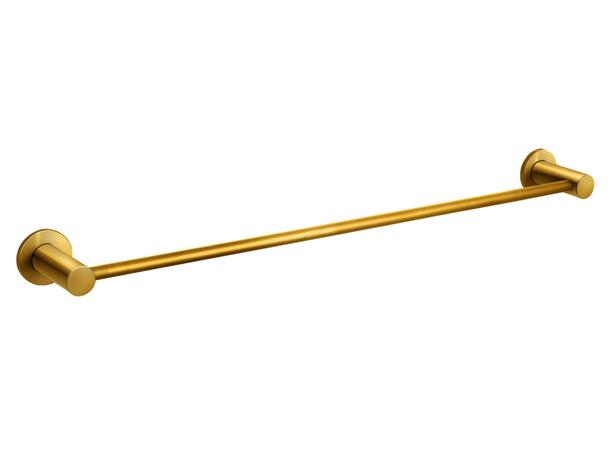 Håndklestang SMILE 600 mm – Børstet gull