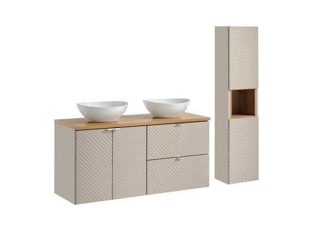 Møbelpakke NOVA CASHMERE 120 120x39x57 - 2 Skuffer/ 2 dør