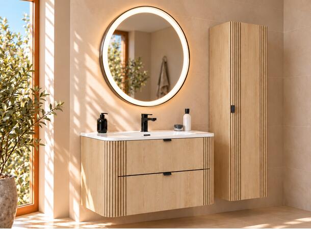 Møbelpakke OVALIA CREMONA 100x46x52 - Alt i én pakke - Eik Cremona