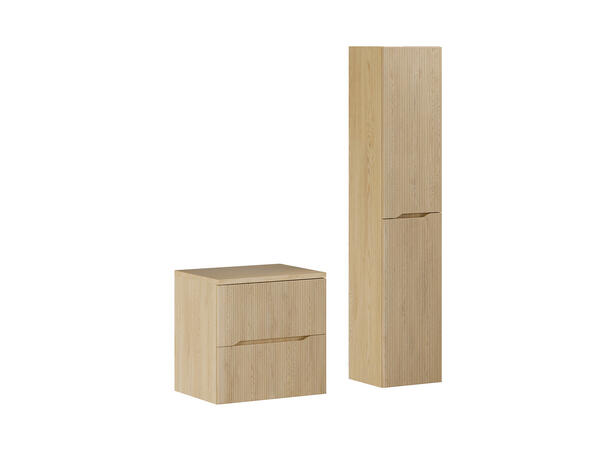 Møbelpakke  NORDIC CREMONA 60 60x46x57 - 2 Skuffer - Lys eik