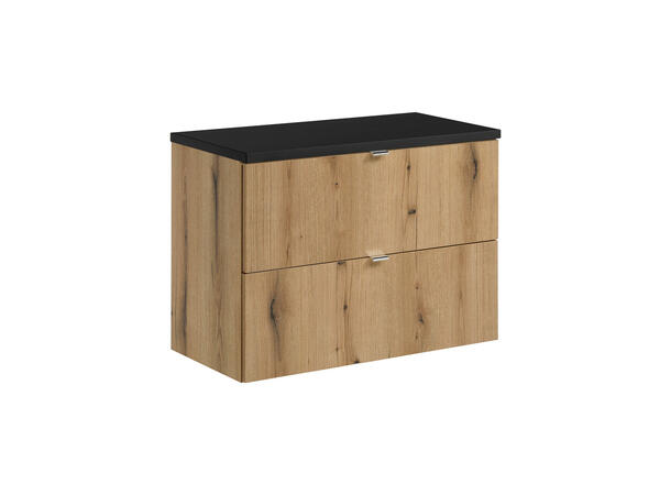 Møbelpakke  NOVA OAK 80 cm 80x39x57- 2 Skuffer